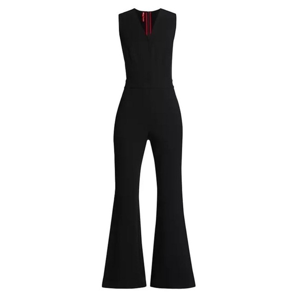 Spanx The Perfect Jumpsuit Wide Leg Flare in Classic Black 20383R - Picture 3 of 14